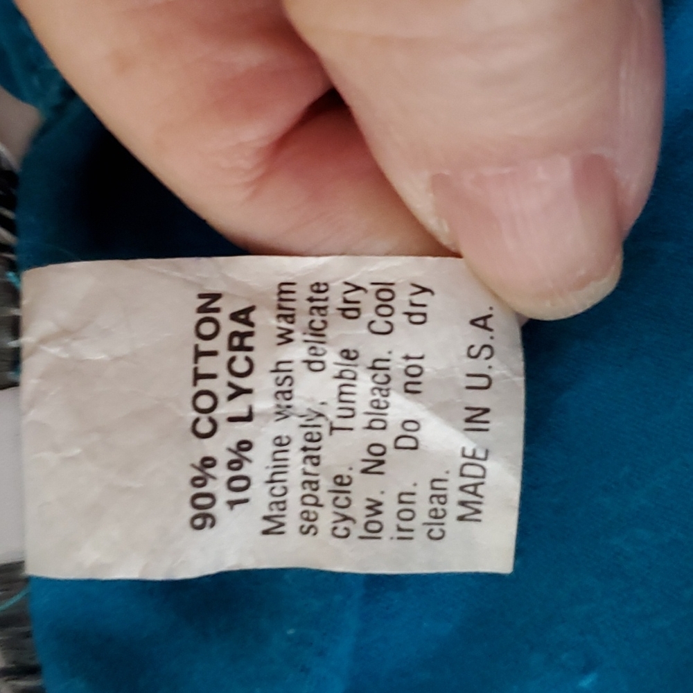 French Connection Cropped Turquoise Stretchy Top - image 6